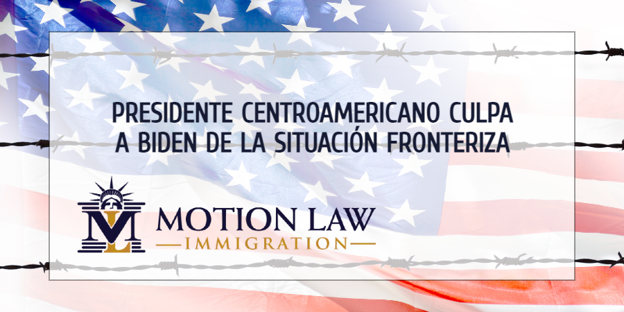 Presidente Guatemalteco comenta acerca de la situación fronteriza de USA