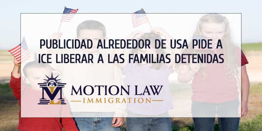 Vallas publicitarias en cuatro estados piden a ICE liberar familias inmigrantes