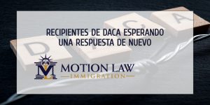 Recipientes de DACA están de nuevo en un limbo