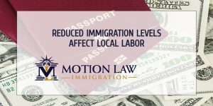 Reduced immigration influences the US labor system