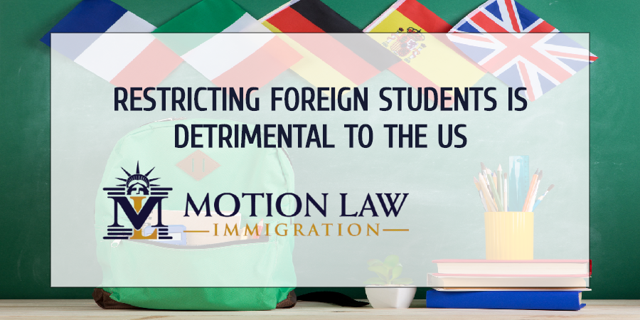 Trump's order restricting international students could generate negative repercussions
