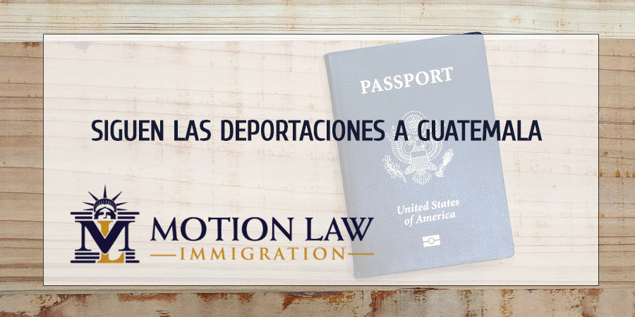 182 deportados fueron enviados a Guatemala el lunes