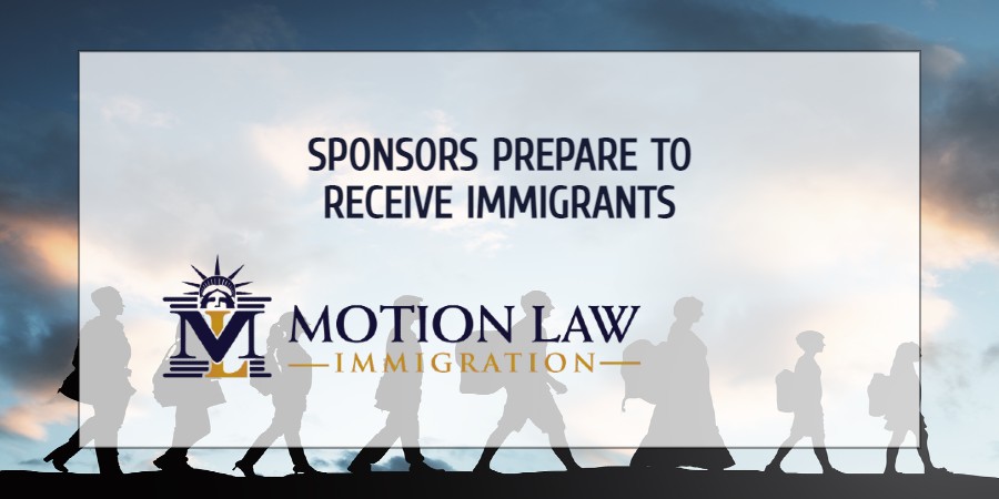 American sponsors welcome migrants