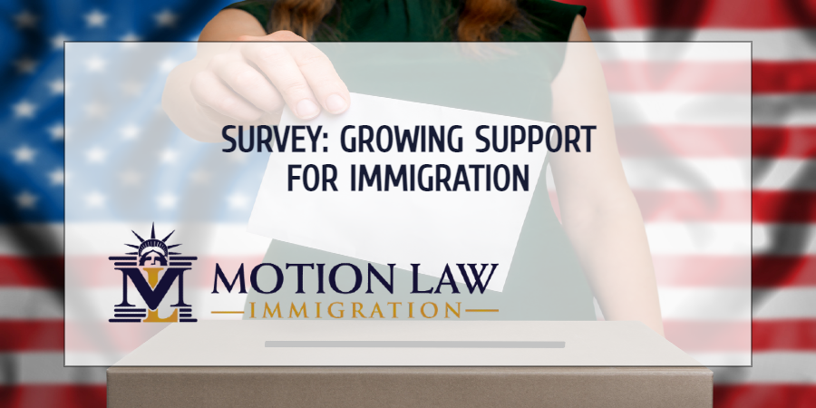 Survey reveals growing support for immigration