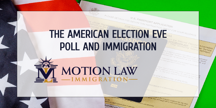 Results of the American Election Eve Poll on immigration