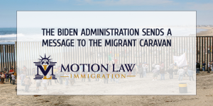 The Biden government recommends the migrant caravan not to come to the US