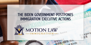 The Biden administration delayed executive actions on the immigration sector