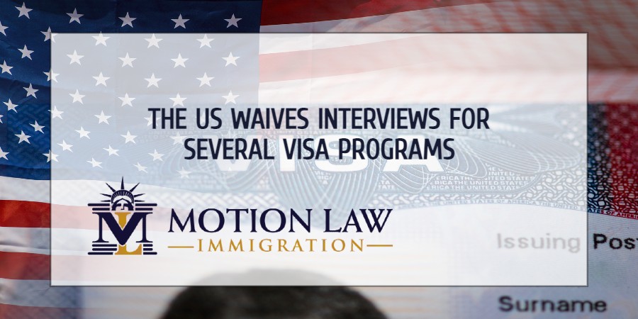 The US temporarily suspends interviews for multiple visas