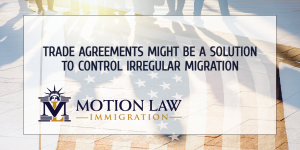 Trade agreements might decrease massive irregular migration