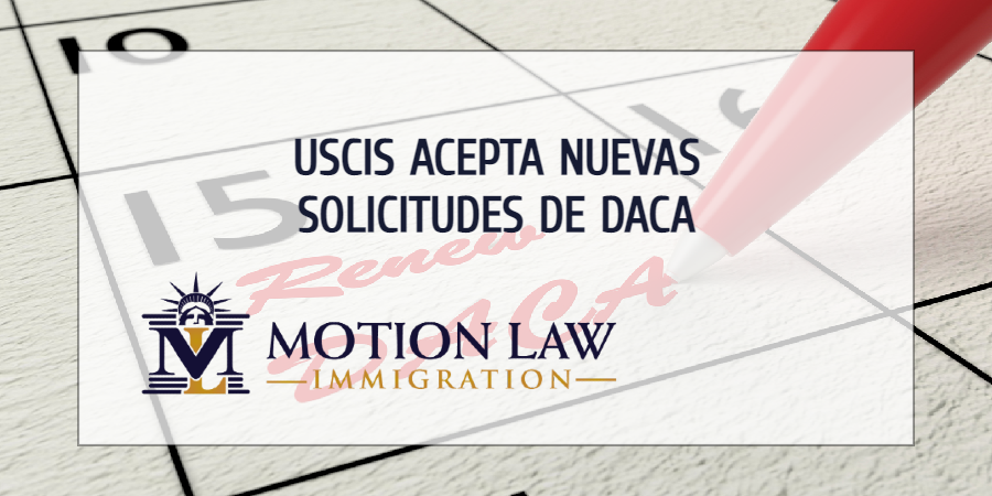 USCIS ya actualizó su plataforma en línea para recibir nuevas aplicaciones de DACA