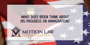 Biden's views on his administration's progress on immigration
